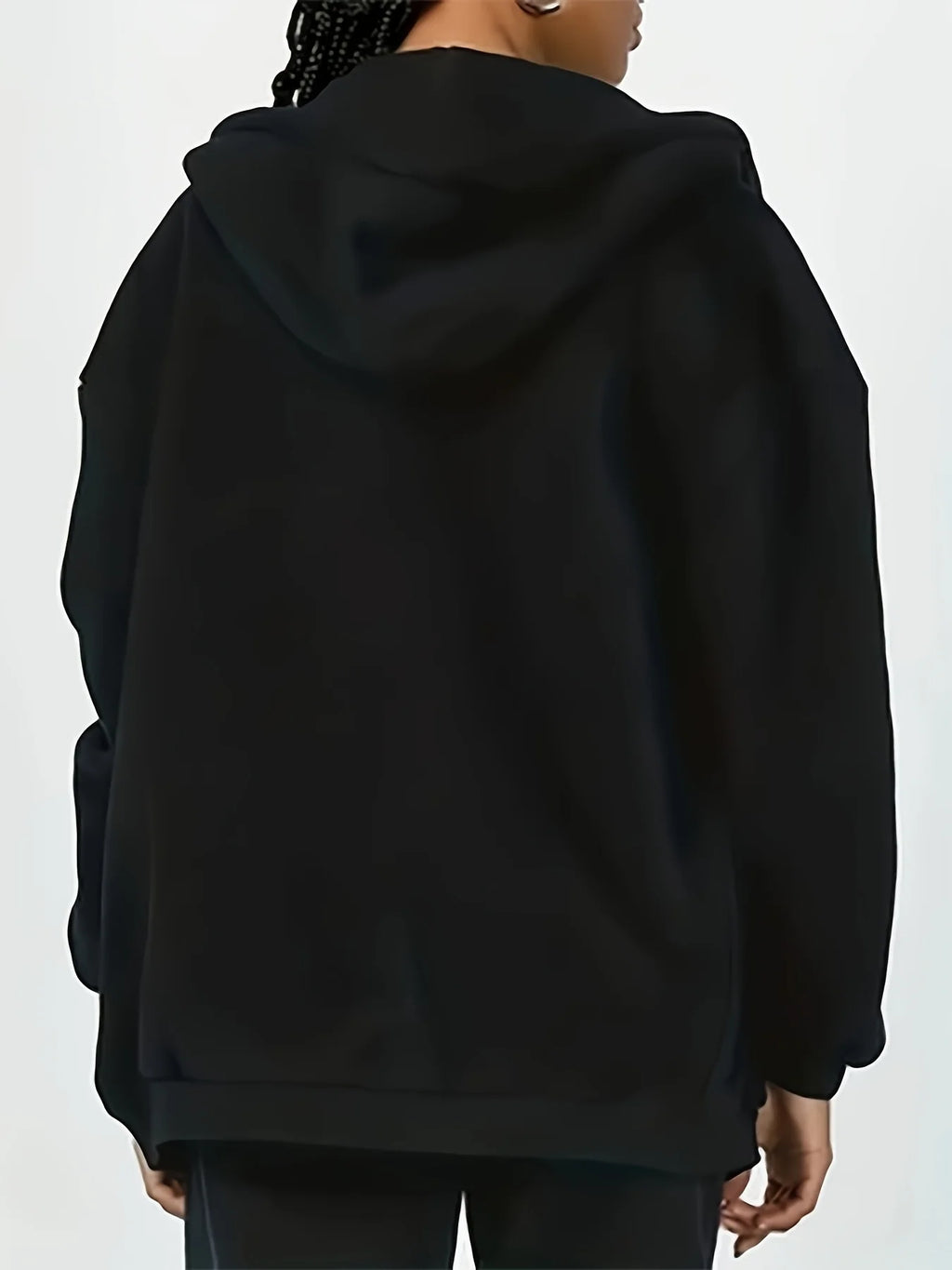 🤎 Hoodie Marrón Relaxed con Estampado Blanco – Comodidad Total