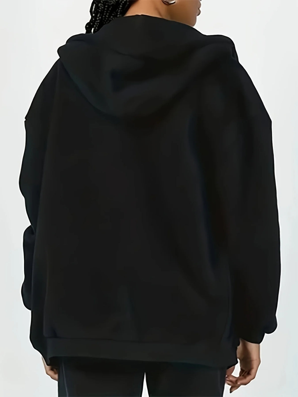 🤎 Hoodie Marrón Relaxed con Estampado Blanco – Comodidad Total