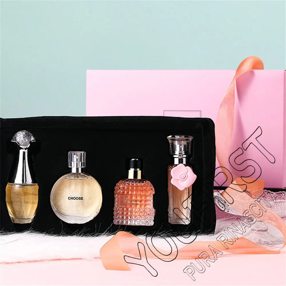 Women's 4-Perfume Gift Set 100ml Natural Fresh Floral – Luxury Box Original Women's Spray