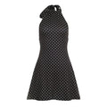 Vestido Mini Halter de Lunares para Mujer – Elegante, Espalda Descubierta, Fiesta