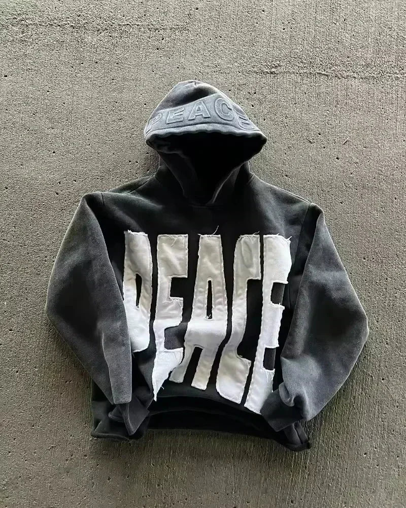 🎤 Hoodie Hip Hop Y2K – Estilo Casual Urbano Americano