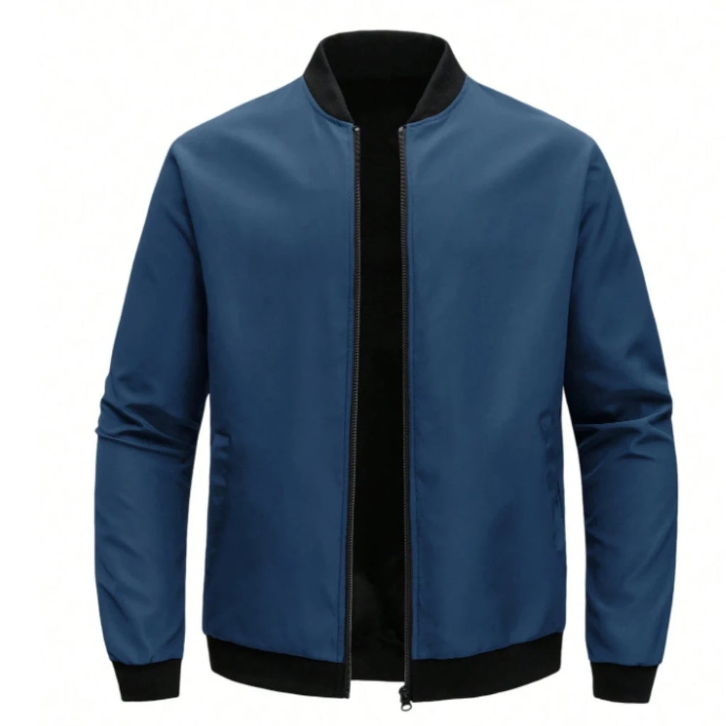 Cazadora Béisbol Hombre Cuello Redondo Corta Holgada – Ligera Casual Primavera Otoño Talla S-XL