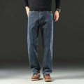Vaqueros Baggy Hombre Casual Stretch Pierna Ancha – Denim Business Versátil Cómodo Primavera Otoño