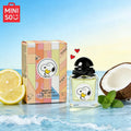 Miniso Snoopy Peanuts Women's Eau De Toilette Comforting Fruity Floral Scent with Strawberry Rose & Vanilla Sweetness Pink Square Bottle Gift for Women