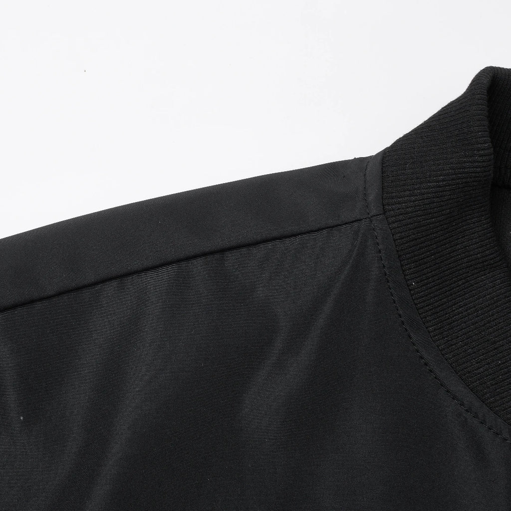 Cazadora Béisbol Hombre Cuello Redondo Corta Holgada – Ligera Casual Primavera Otoño Talla S-XL