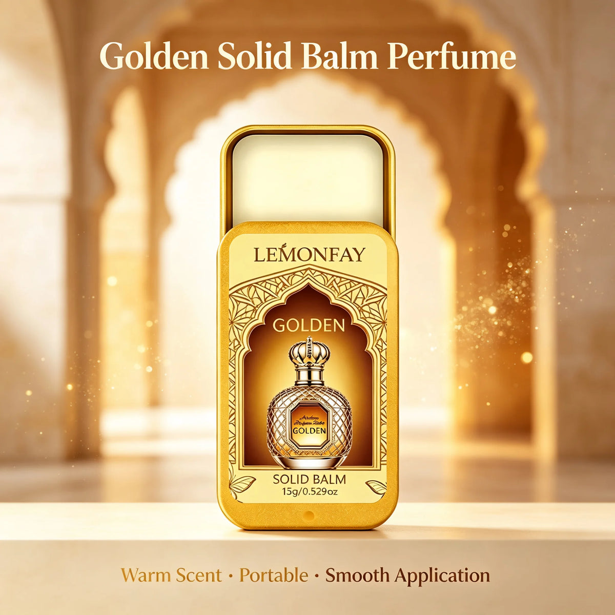 Perfume Sólido de Bolsillo Estilo Árabe – Balsamo Aromático Compacto uso Diario