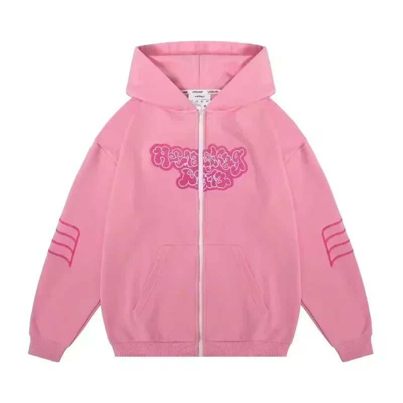 🎤 Hoodie Hip Hop Y2K – Estilo Casual Urbano Americano