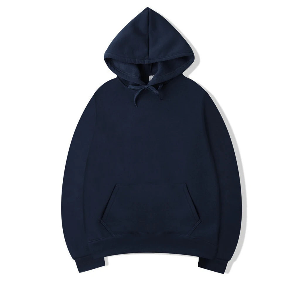 Sudadera con Capucha Unisex Oversize Color Liso – Hoodie Casual Hombre Mujer Primavera Otoño