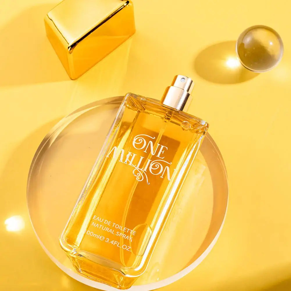 100ml Perfume Golden Million Gold Brick Extrait - Women Men's Long-Lasting Woody Fragrance Pray Fragrance