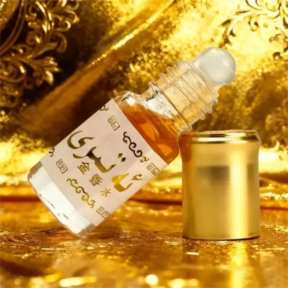 Islamic Roll-On Perfume Oil 3ml – Traditional Arabian Golden Attar