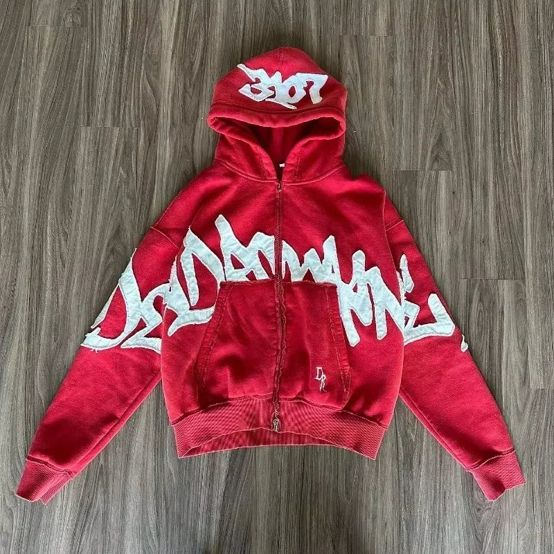 🎤 Hoodie Hip Hop Y2K – Estilo Casual Urbano Americano